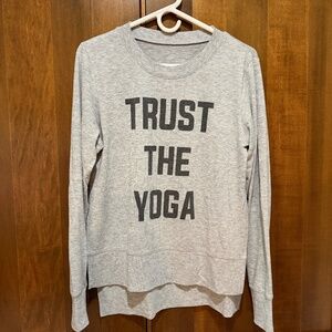 Alo Yoga Trust the Yoga Sweater, Size Small